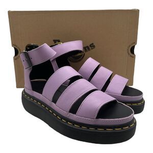 Dr. Martens Clarissa II Quad Sandals Women's Size 7 Lilac Purple Chunky‎ Leather